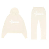 Fongt H-Hop Singer Letter-Back Men's And Women's Hoodie Sweatshirt Set