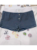 Women Soft Cotton Front Buttons Shorts 2023 Summer Vintage Low Waist Female Chic Bottoms-Outfit