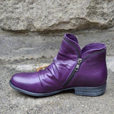 Boots 2020 Spring Genuine Leather Female Short Boots Suede Women Booties British Zipper Retro Trend Women Naked