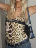 V-neck leopard print cami