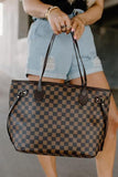 Tote Handbag with Clutch Wallet 703-0-Outfit
