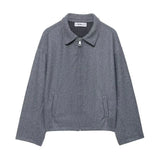 Fongt Women's Clothing Explosion Fashion Street Retro Style Simple Collar Hair Coat