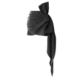 Fongt Half-Dress Woman 2025 Summer New Fashion Bow Ribbon Design Folds Low-Waist