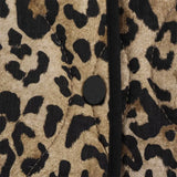 Fongt Women's New Fashion Thin Animal Print Jacket Cotton Coat