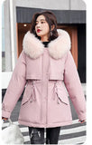 Medium And Long Style To Overcome The Female 2024 Winter New Korean Version Of The Thick Loose Warm Padded Clothes Large Size Women's Cotton Clothes-Outfit
