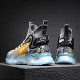 Fashion Classic Men Sneakers Spring Breathable Running Shoes for Men Graffiti Sport Shoes High-top Mesh Walking Jogging