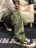 Men's Vintage Straight-Leg Cargo Pants-Outfit