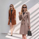 Fongt Winter Korean Version Slimming Fashion Temperament Waist Hair Lady's Coat