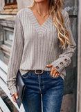 Fongt Women's Clothing 2025 Autumn And Winter New Ribs Pit Strip V-Neck Button Long-Sleeved Coat Woman