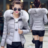 2023 Autumn And Winter New Women's Cotton Coat Short Big Wool Korean Version Of Large Size Women's Cotton Padded Jacket-Outfit