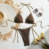 2024 New Small Fresh Sweet Individual Split Swimsuit Bikini
