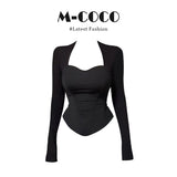 Fongt Design Long-Sleeved T-Shirt Women 2025 Autumn High-End Feeling Thin Chic Top
