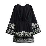 Fongt Spring New Women's Loose Thin And Freg Embroidery Dress Style Three-Dimensional Embroidery