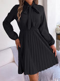 Wind Shooting 2025 Spring And Summer Temperament Tice With Long Sleeves Of A Hundred Folded Skirts Women's