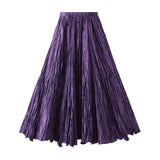 Fongt Spring New Sister Wind High-Level Feeling Hundred Folds Loose Thin Swing Skirt Leisure A Skirt 8081