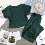 Brown Women Sleepwear 2 Piece