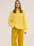 Knitted Turtleneck Women Sweater Pullover Cashmere Long Batwing Sleeve Ladies Sweaters 2022 Autumu Winter Jumper