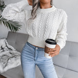 Autumn And Winter Explosion Of Knitted Umbilly Sweater Women's
