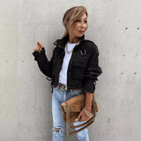 / Winter 2024 Women's New Biker Jacket Short Jacket-Outfit