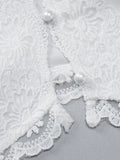 V Neck Lace Embroidery Cami Top-Outfit