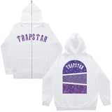 Fongt Plus Velvet Men's And Women's High Street Hoodie Trapstar Zippered Open Shirt Jacket Autumn And Winter