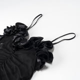 Fongt Homemade New Women's Classic Fashion High Waist Solid Color Suspension Dress