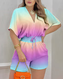 New Summer Style T90472023 Is Specially Designed For Loose Leisure Printed Jumpsuits.-Outfit