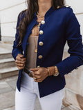 Fongt Burst Long Sleeve Rebuttoned Small Suit Short