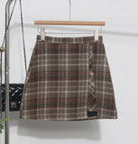 A Large Number Of Hairy Skirt Women Autumn And Winter Tlings Irregular High-Waisted A Short Skirt