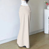 Fongt Design Feeling Pleated High Waist Irregular Skirt Female Simple And Versatile Open Split Wrapped Hip Skirt-Outfit