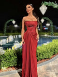 Red Sequin Wrapped Bodycon Mini Dress-Outfit