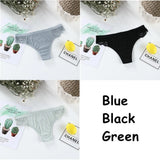 Sexy Women's Cotton G-String Thongs Panties Solid Lace Underwear Women Briefs Lingerie Underpants Ladies Low Rise