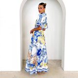 Fongt Casual Fashion Print Collar Women's Dress Dress Dress In Summer 2025