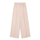Spring Style Feather Straight Suit Jacket 8216707 High Waist Trousers 8470707-Outfit