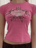 Vintage Acanthus Logo-Print Baby Tee-Outfit