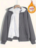 Fongt Women's Winter Explosion Warm Plush Hoodie Jacket