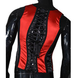 Fongt Color Butt Red Black Vest Men's Body Shape