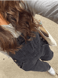 Washed Straight Leg Denim Overall-Outfit