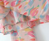 Printed Scarf Halter Strap Mini Dress-Outfit