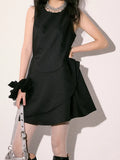Fongt And White Iris Solid-Colored Vest Dress Woman Design Feeling Small Gentle And Comfortable Sleeveless Casual Dress Summer