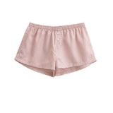 Fongt Women's Clothing 2025 Summer New Simple High-Waisted Loose Leisure Lattice Shorts