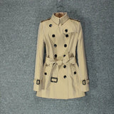 Style Short Trench Autumn New Self-cultivation Temperament Women's CoatPop Paragraph Dust