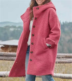 Fongt Autumn And Winter Station Long Hair Women's Coat Multi-Color Multi-Code Hooded Coat Outdoor Leisure