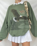 Bald Eagle Sweatshirt-Outfit