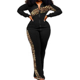 Fongt 2024 New Women's Long-Sleeved Zipper Trousers