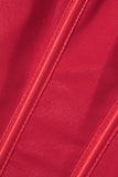 V Hem Tie Back Corset