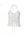 Tie Strap Broderie Lace Corset Top-Outfit