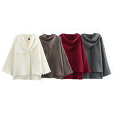 Fongt Cloak Style Long Sleeve Hair This Coat 2025 Spring And Autumn New B62406