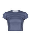 Vintage Striped Baby Crop Top-Outfit