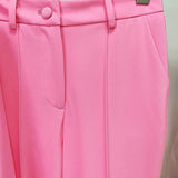 Fongt Star Professional Fashion Fashion A Buckle Button Long Suit + Small Trousers Set Two Sets